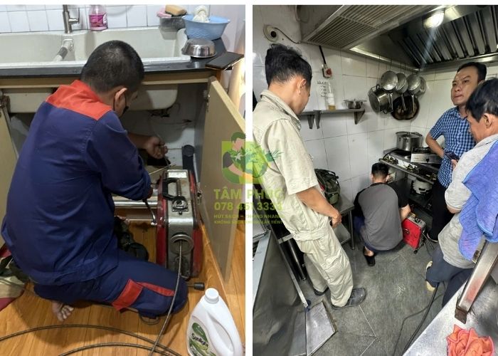 Thông tắc cống tại Phù Cừ