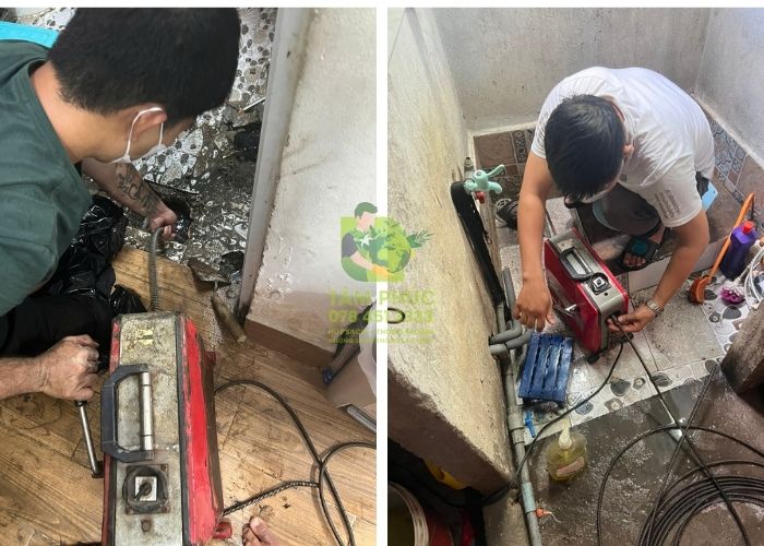 Thông tắc cống tại Phù Cừ