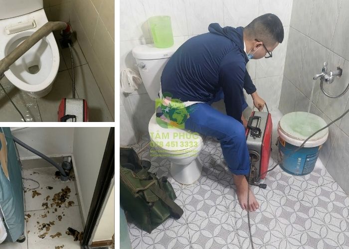 Thông tắc cống tại Yên Mỹ